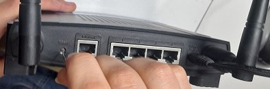 Resetting router